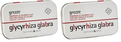 Glycy-rhiza glabra, Spezzate grezze- liquirizia di calabria d.o.p. bio, 40g (Confezione da 2)
