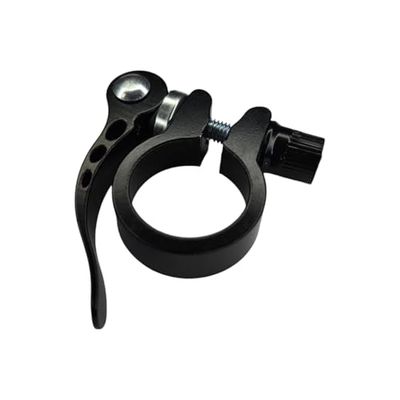 cyclingcolors Zacisk do sztycy siodełka rowerowego, szybkomocujący, zacisk siodełka, aluminiowy zacisk siodełka, rower górski, rower wyścigowy, średnica 28,6 mm (czarny)