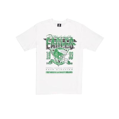 PhILADELPHIA EAGLES New Era keps NFL överdimensionerad t-shirt skärm tryck nödställt team grafisk vit unisex