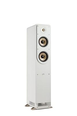 Polk Audio Signature Elite ES50 Enceinte Colonne Hi-Res, Compatible Dolby Atmos/DTS:X (Pièce) - Blanche