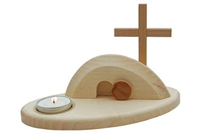 Kollektion Reuter Pesebre de Pascua, madera de arce, natural, 20 cm