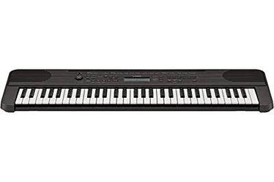Yamaha PSR-E360 - Teclado digital portátil con 61 teclas sensibles a la pulsación para una mayor expresividad, color nogal oscuro