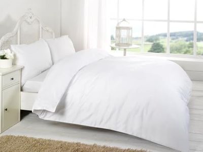 Kampala Hill 200 Thread Count Double Deep Fitted Sheet Combed Egyptian Cotton White