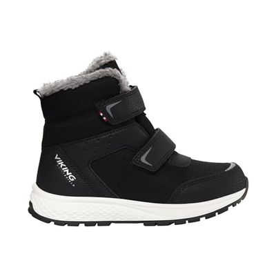 Viking Equip Warm WP 2V Sneeuwschoen, uniseks, kinderen en jongens, Zwart Grijs, 29 EU