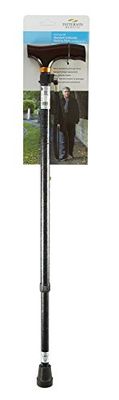 Homecraft Coloured Walking Sticks, Height-Adjustable Walking Stick for Stability and Support, Grey Marble