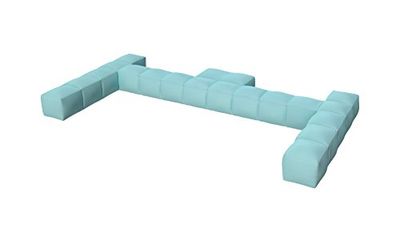 Pigro Felice Modul'Air Dossier Double Gonflable, Bleu Ciel, 234 x 117 x 24 cm