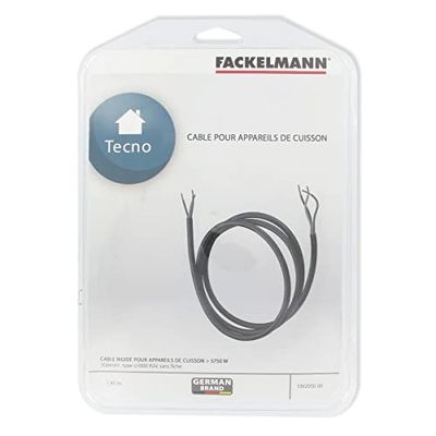 Fackelmann FCK5302050 Cable rígido de Cocina, Caucho, Negro, 26 x 18,5 x 3,5 cm