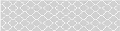 VINILIKO, Tapete de vinil, Quatrefoil, cinzento, 80 x 300 cm