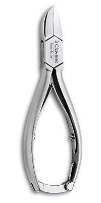 3 Claveles 24 Alicate para pedicuro, masculino, inoxidável de 4,5 cm, Cranberry
