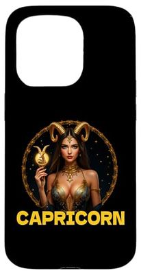 Capricorn Zodiac Sign Empowered Case for iPhone 15 Pro