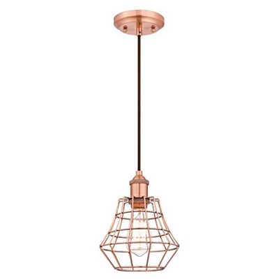 Westinghouse Candeeiro de teto suspenso de 1 luz E27, cobre acetinado, 154 cm