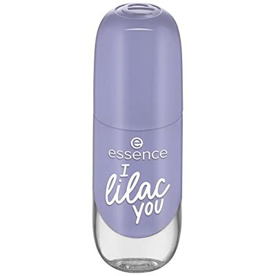 essence cosmetics Gel Nail Colour, Gel Polish, Nail Polish, No. 17 I Lilac YOU, Purple, Long-Lasting, Colour-Intensive, Gely, Shiny, Shimmering, Acetone, Vegan, Microplastic Particles Free (8 ml)