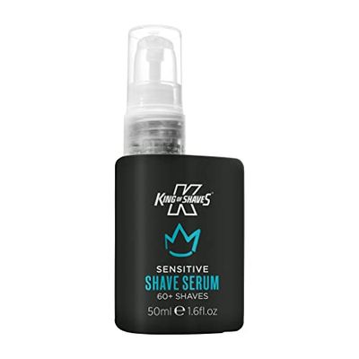 King of Shaves Advanced Sensitive Shaving Face Serum For Men, Shaving Gel Oil Men, Pre Shave Face Serum, 50ml