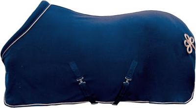 HKM Rosegold Glamour Style Couverture séchante Bleu Foncé/Rose 155