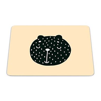 Bonamaison, Tappetino per il mouse rettangolare con stampa digitale, antiscivolo, per ufficio e casa, dimensioni: 22 x 18 cm