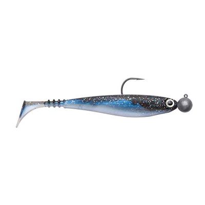 Jackson Zanderbait 12 cm, 2 st. Blue Baitfish. Gös gummifisk med krok. Gummibete monterat tandbete. Softbait med jigghuvud. Professionell drag gös fiske