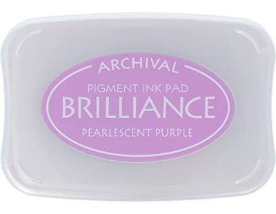 Tsukineko Brilliance Tampone di Inchiostro, perlescente, BIP36, Carta, Viola Perlato, Taglia Unica