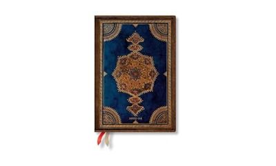 Paperblanks 18 Month Diaries 2023-2024 Safavid Indigo | Horizontal | Midi (130 × 180 mm)