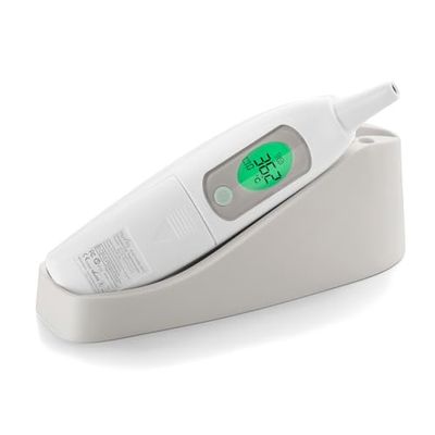 Nuvita 2071 Termómetro para bebés de oreja digital con alarma de sonido y fiebre visual