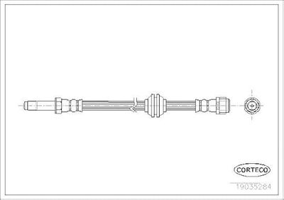 Corteco 19035284 Tubo flexível de travões