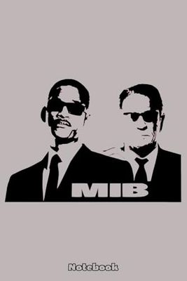 Men In Black Notebook: 120 Pages Blank Lined Notebook, Journal, Diary, Note Pad, Writing Notes, For Students, Work or Personal Use