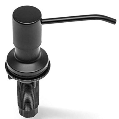 Dispensador de jabón para Fregadero de Cocina, Acero Inoxidable, Recambio Desde la Parte Superior, diseño Integrado para encimera con Botella de jabón líquido Grande