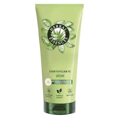 Herbal Essences Acondicionador Fortificante Con Aloe, 250 ml, Para Hidratar Y Nutrir El Pelo Muy Seco, Aroma A Jazmín, Vegano