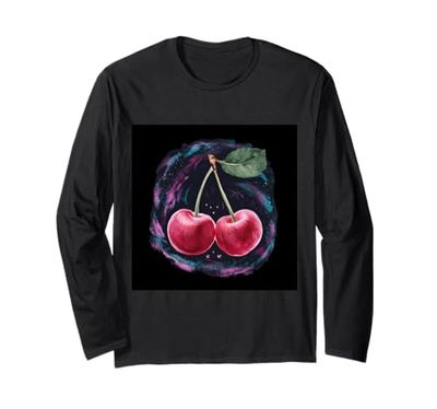 Ciliegie magicamente brillanti Maglia a Manica