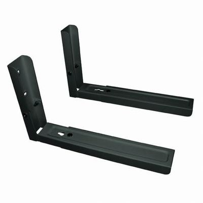 VoltShine Support de Micro-Ondes réglable Noir avec Structure résistante, Installation Facile et capacité pour différents modèles. Idéal pour économiser de l'espace.