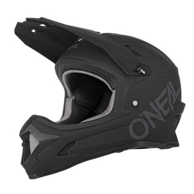 O'NEAL | Mountain Bike Helm | Kinderen | MTB Downhill | ABS shell, ventilatiegaten voor optimale ventilatie & koeling, veiligheidsnorm EN1078 | Sonus Jeugd Helm Massief | Zwart | Maat L
