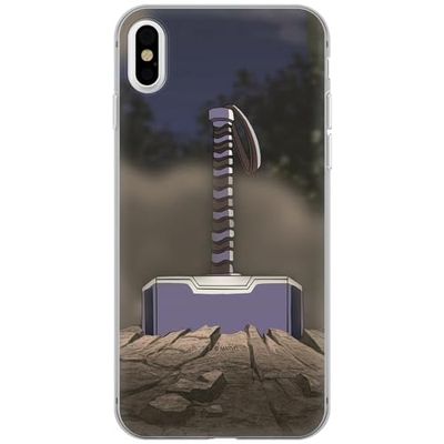 Ert Group Funda para teléfono móvil Apple iPhone XS MAX Original y con Licencia Oficial de Marvel con diseño Thor 002 Perfectamente Adaptada a la Forma del teléfono móvil, Funda Hecha de TPU