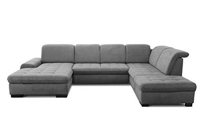 CAVADORE Lexi Esquina, Madera, Olympia Clean Gris, Longchair Links