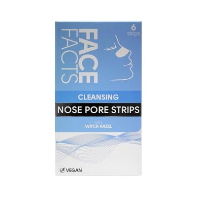 Face Facts Cleansing Nose Pore Strips | Witch Hazel | Draws out impurities & oils | 6 Strips