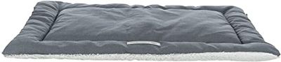 Farello ligmat, pluche - houtstof, 60 × 50 cm, witgrijs en grijs