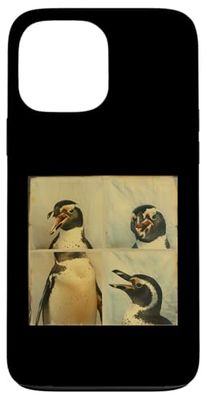 Pinguino dolce nello stile della macchina fotografica Custodia per iPhone 13 Pro Max