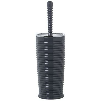 DRW Brosse de Toilette Acrylique en Gris 22x10x10 cm