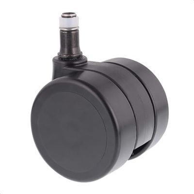 WAGNER 01012261 - Ruedas giratorias para silla de oficina, diseño duro, diámetro de 60 mm, altura de construcción 65 mm, freno intervalo, pasador de 11 x 20 mm, capacidad de carga de 50 kg