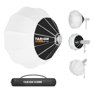 TARION Lantern Softbox con supporto Bowens: 85 cm Quick Release Fotografia Ball Softbox Collapsible Soft Box per Studio Photography Video Flash Luce Softbeam (SP-85)