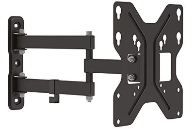 DIGITUS Soporte de pared para TV - para TV o monitores de hasta 42" - carga máx. hasta 30 kg - Vesa 75x75 a 200x200 - giratorio 180°, inclinable +/- 15° - negro