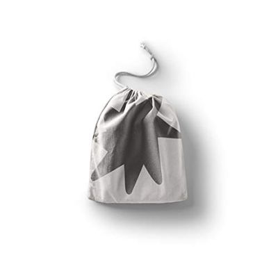 Bonamaison Impreso Algodón Bolsas con Cordón, Bolsa con Cordel para el Hogar y el Almacenamiento de Verduras, Bolso de Compras, Plegable, Ecologica, Reutilizables, Tamaño: 20x30 Cm