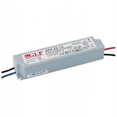 Alimentatore di rete GPL Voltaggio di corrente continua impermeabile a LED 12 V, 3 A, 36 W, gpv-35 – 12)