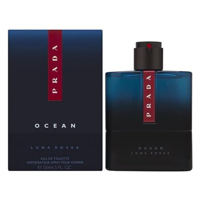 Prada 3614273556637, Luna Rossa Ocean, Eau de Toilette, Man,150 ml (1er-pakket),blauw