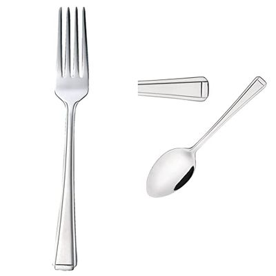 Olympia D691 Harley Cutlery Table Fork (Pack of 12) & D695 Harley Cutlery Dessert Spoon (Pack of 12)