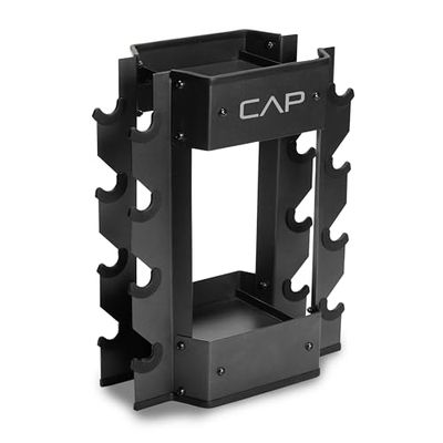 Cap Barbell RK-CB16H, Supporto per manubri e Kettlebell Unisex-Adulto, Nero