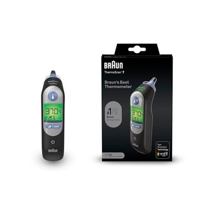 Braun ThermoScan 7 Ear thermometer - Age Precision Technology - Colour-coded Digital Display - Baby and Infant Friendly - 1 Brand among doctors(1)