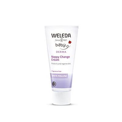 Weleda Baby Derma Nappy Cream, White Mallow, Barrier Cream for Baby, Dermatologically Tested for Very Dry Skin, Developed by Professionals, Fragrance Free, 50 ml