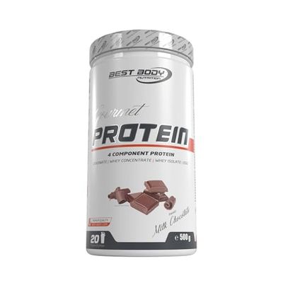 Best Body Nutrition Gourmet Premium Pro Protein, boîte de Chocolat, Shake protéiné à 4 composants: Caséinate, concentré de whey, isolat de whey, protéine d'œuf, boîte de 500 g
