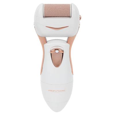 ProfiCare PC-PHE 3092 Pedicure Callus Remover, Splashproof, 2 Interchangeable Rollers, for Smooth Skin, Champagne