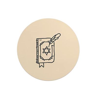Questo Casa, Round Digital Printed Mouse Pad, Non-Slip Base, for Office and Home, Diameter:22cm