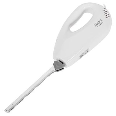 Adler - Cuchillo eléctrico, 180 W, blanco